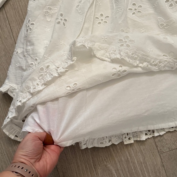 For Love And Lemons White Eyelet Swing Dress Small - Picture 6 of 10